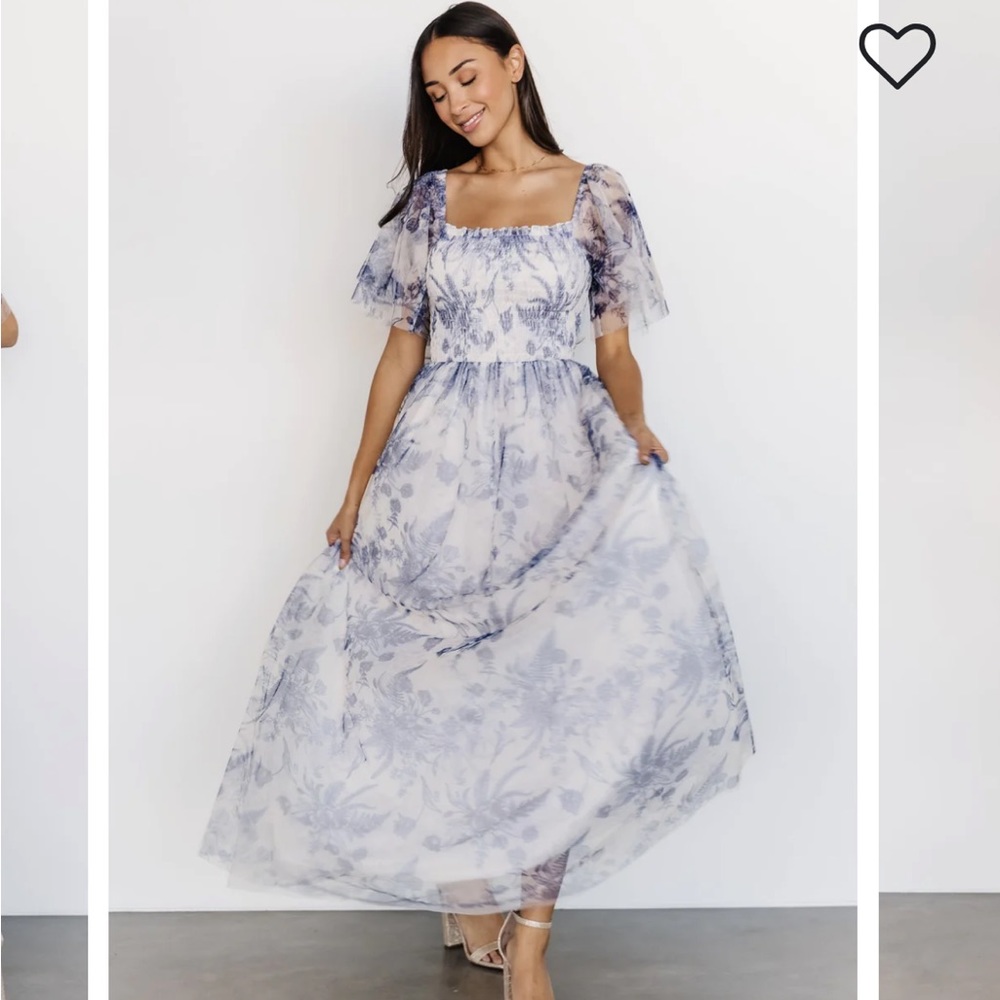 Baltic Born Blue Floral Maxi Dress